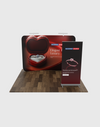 3m x 3m standset met achterwand en oprolbare bannerstandaard