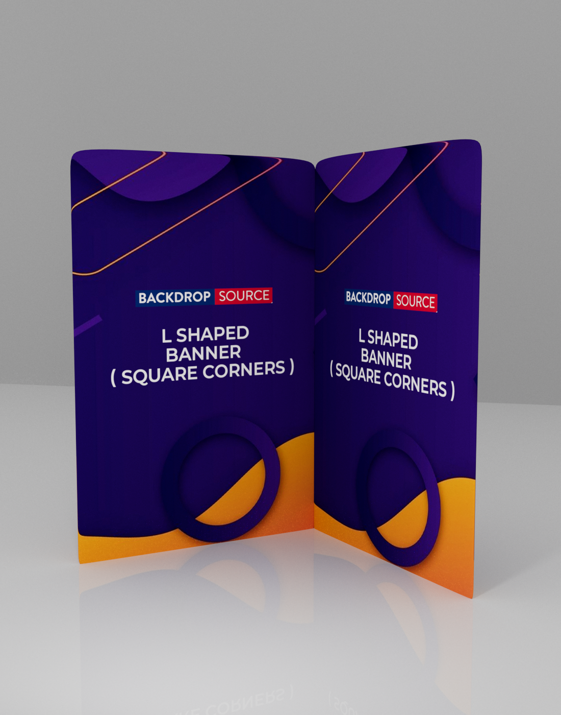 L Shaped Banner (Square Corners)