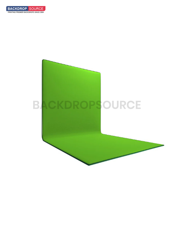 L-vormige Chroma Key-achtergrond