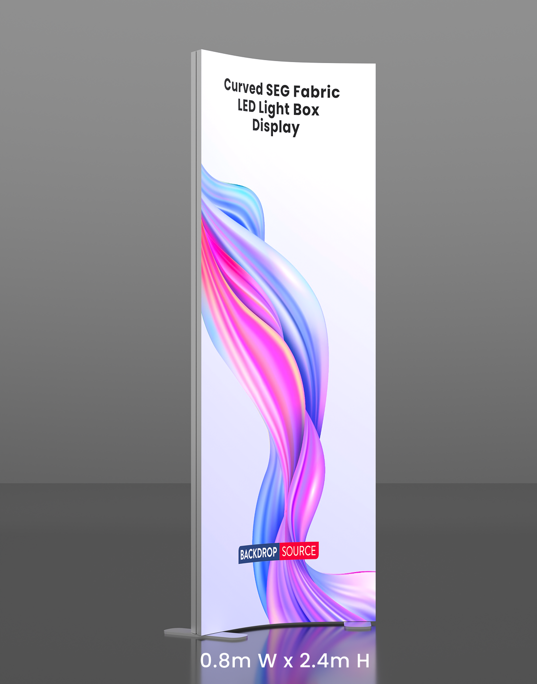 Gebogen SEG-stof LED-lichtbakdisplay