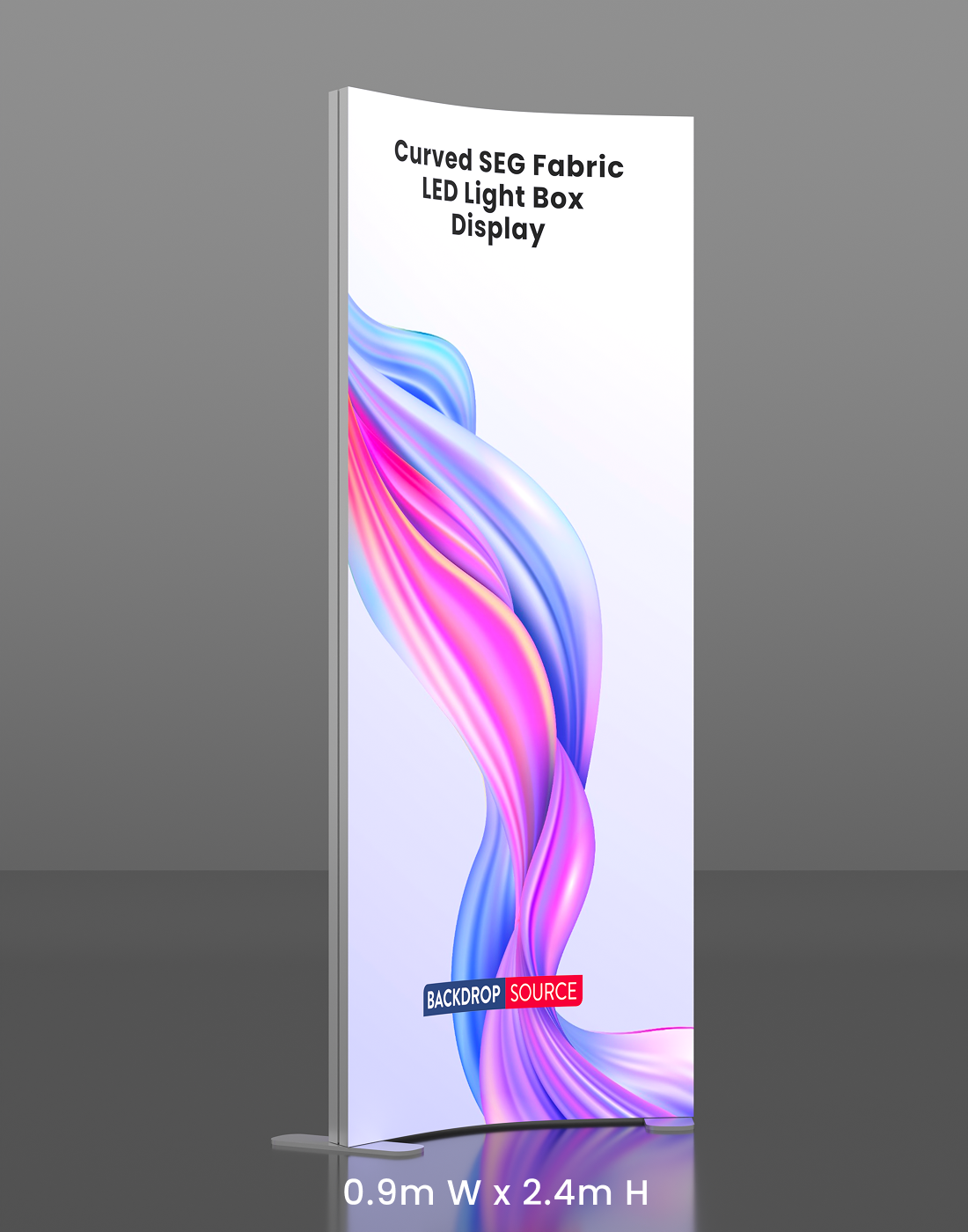Gebogen SEG-stof LED-lichtbakdisplay