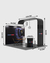 Modulaire L-boog TV-display tentoonstellingsset voor 3m brede stands