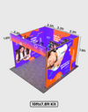 Opvouwbare SEG-tentoonstellingsdisplay met achtergrondverlichting - Model 10
