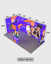 Opvouwbare SEG-tentoonstellingsdisplay met achtergrondverlichting - Model 14