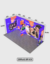 Opvouwbare SEG-tentoonstellingsdisplay met achtergrondverlichting - Model 15