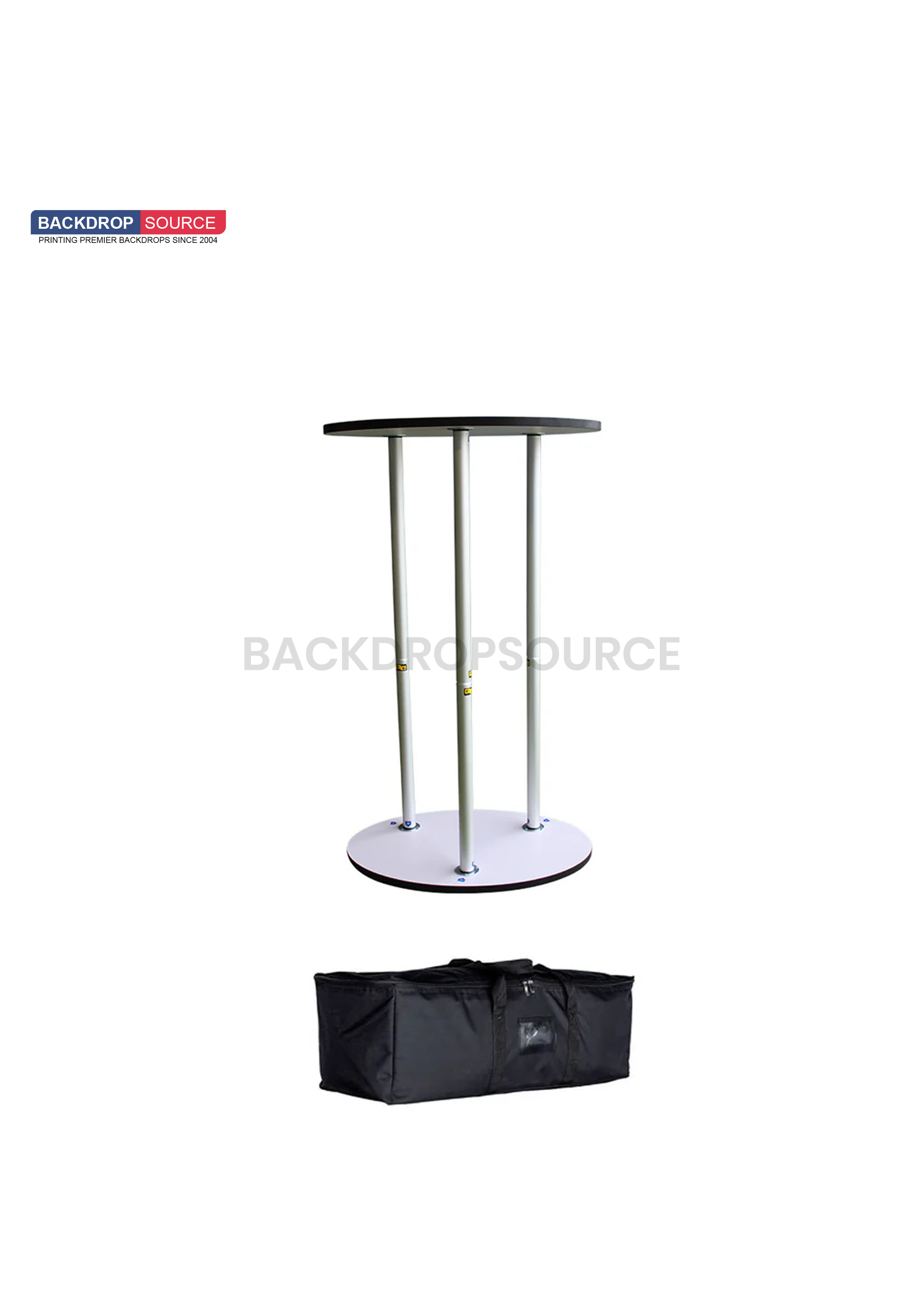 Ovale stoffen displaybalie (voor podium- en standtentoonstellingen)