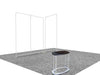Draagbare tentoonstellingsdisplay 3m x 3m - Model 4