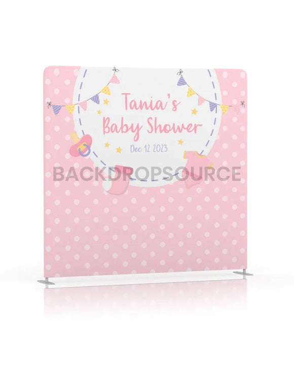 Blush & Bunting Babyshower Achtergrond