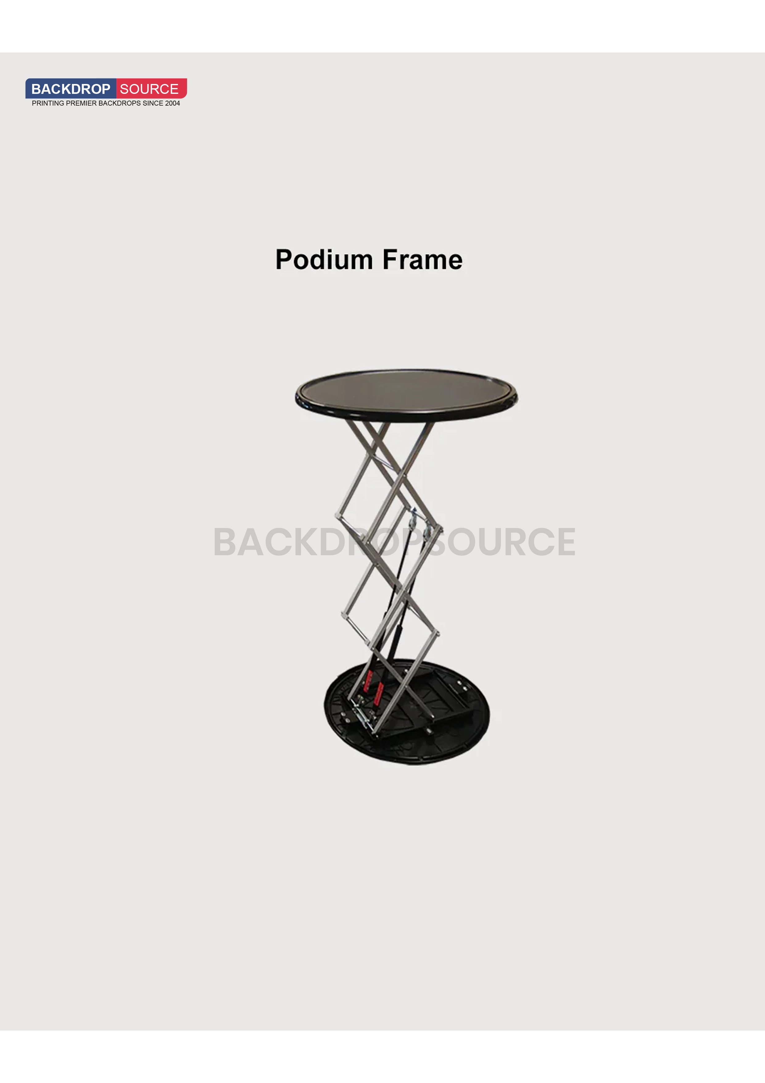 Pop-up podiumbalie
