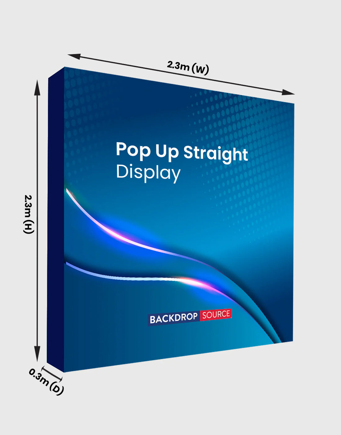 Stoffen Pop Up Rechte Display voor alle tentoonstellingen