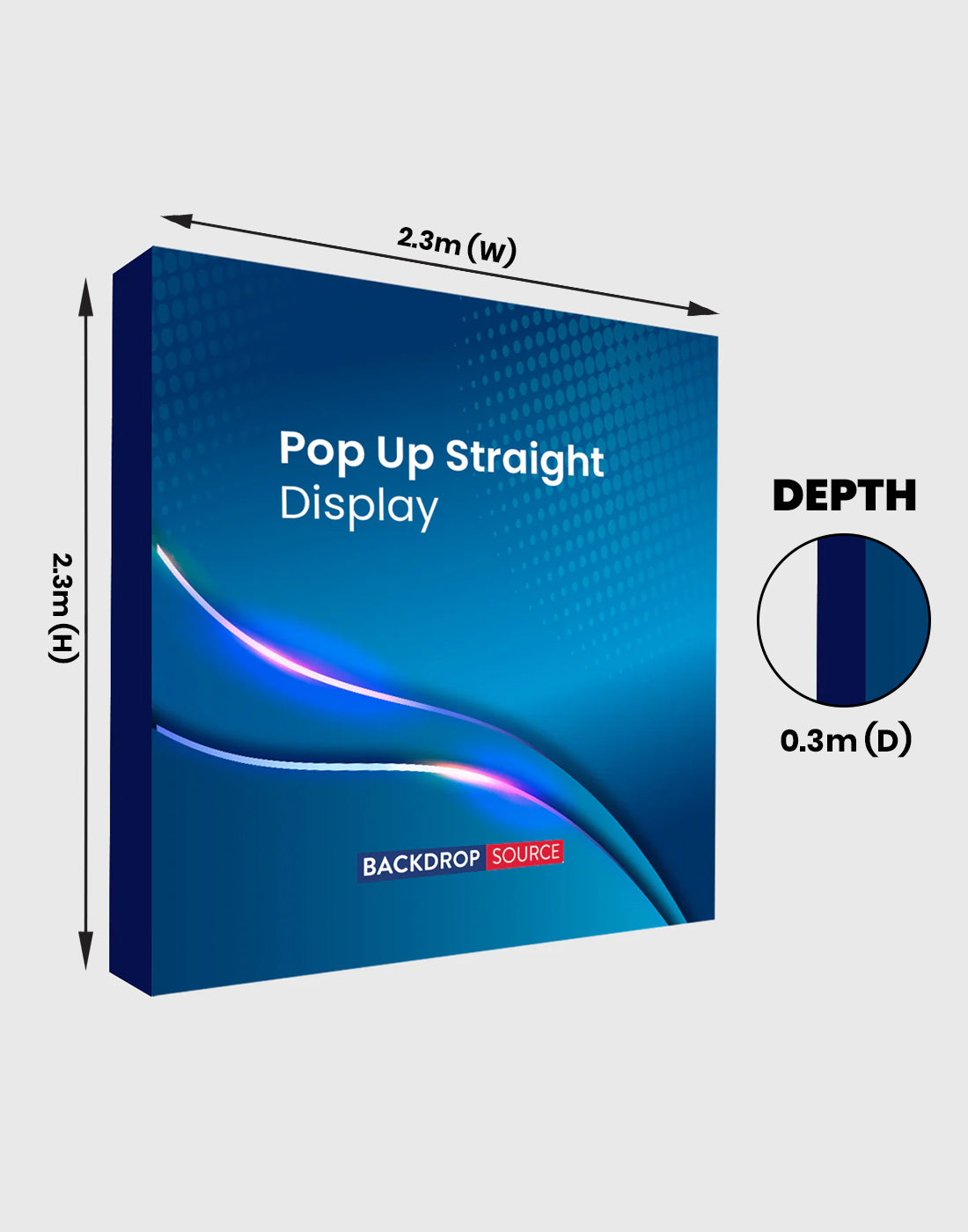 Stoffen Pop Up Rechte Display voor alle tentoonstellingen