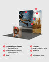 Draagbare tentoonstellingsdisplay 3m x 3m - Model 3