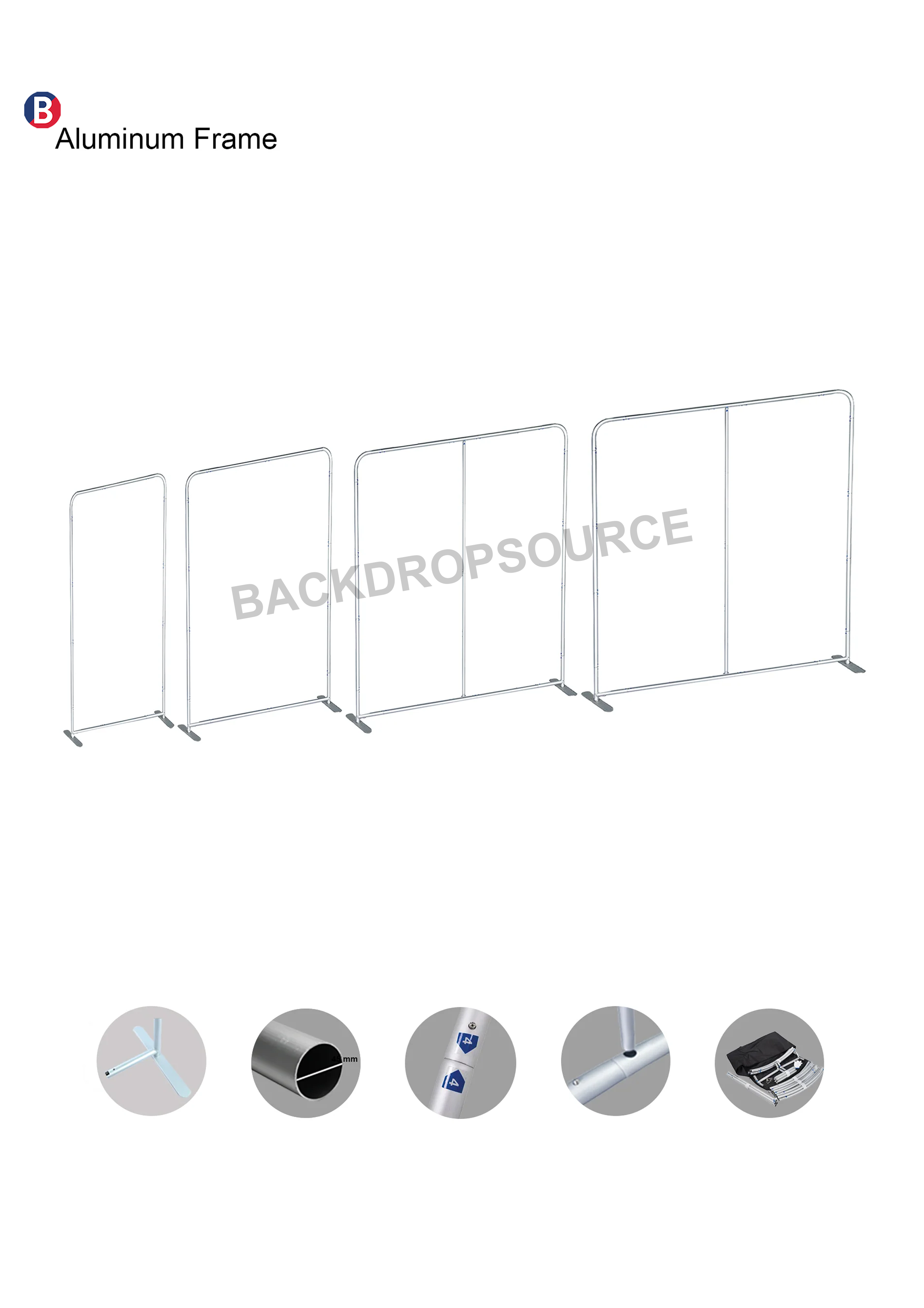 Draagbare tentoonstellingsdisplay - H-3,2m