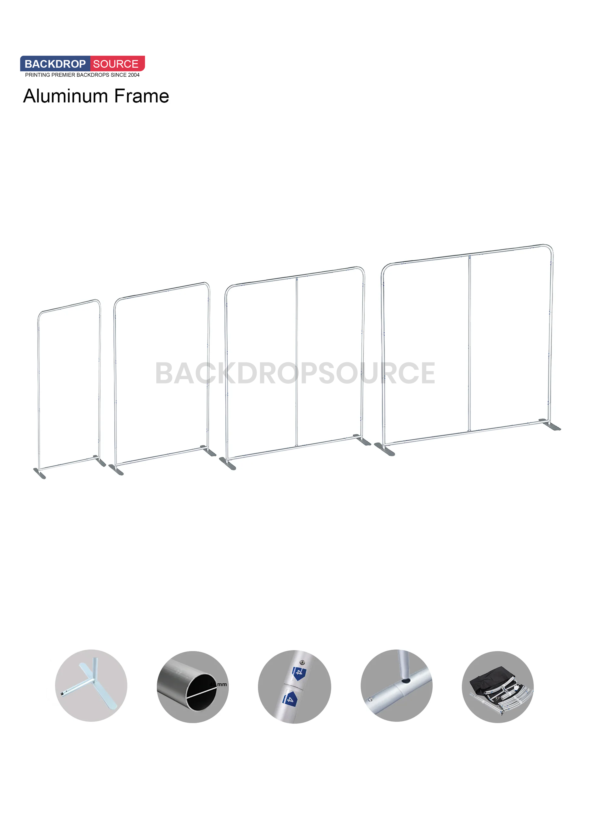 Draagbare tentoonstellingsdisplay - H-2,3m