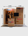 Draagbare tentoonstellingsdisplay 3m x 3m - Model 8