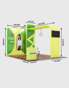 Premium modulaire L-boog tv-display tentoonstellingsset voor 3m brede stands