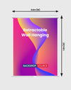 Intrekbare wanddecoratie met klemmen (op maat gemaakte opties)