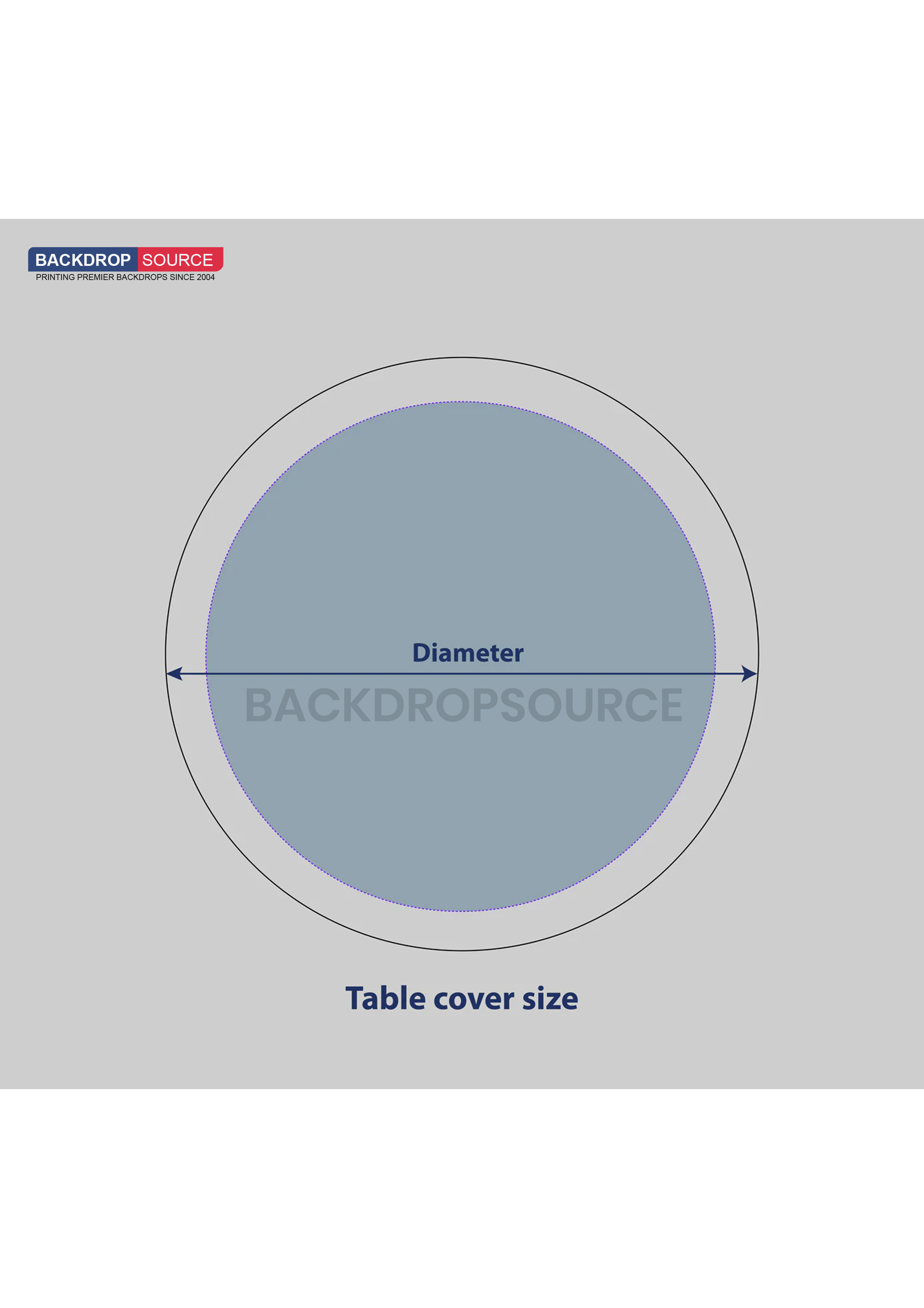 Ronde stretch tafeltopper