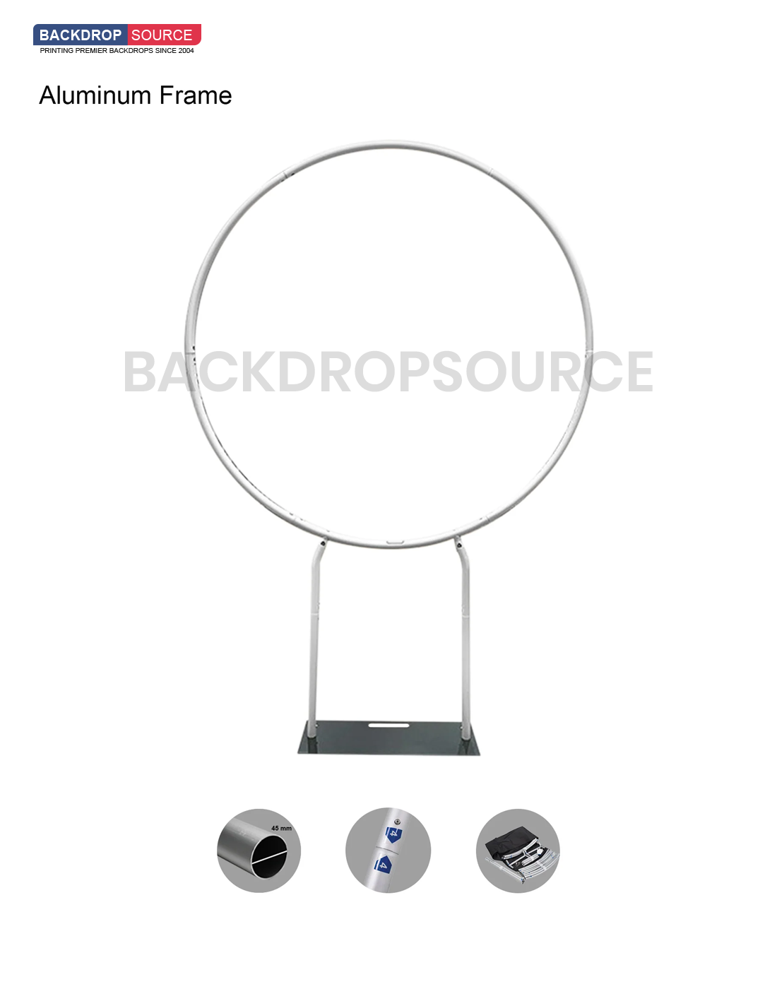 Ronde frame hoge pootstandaard