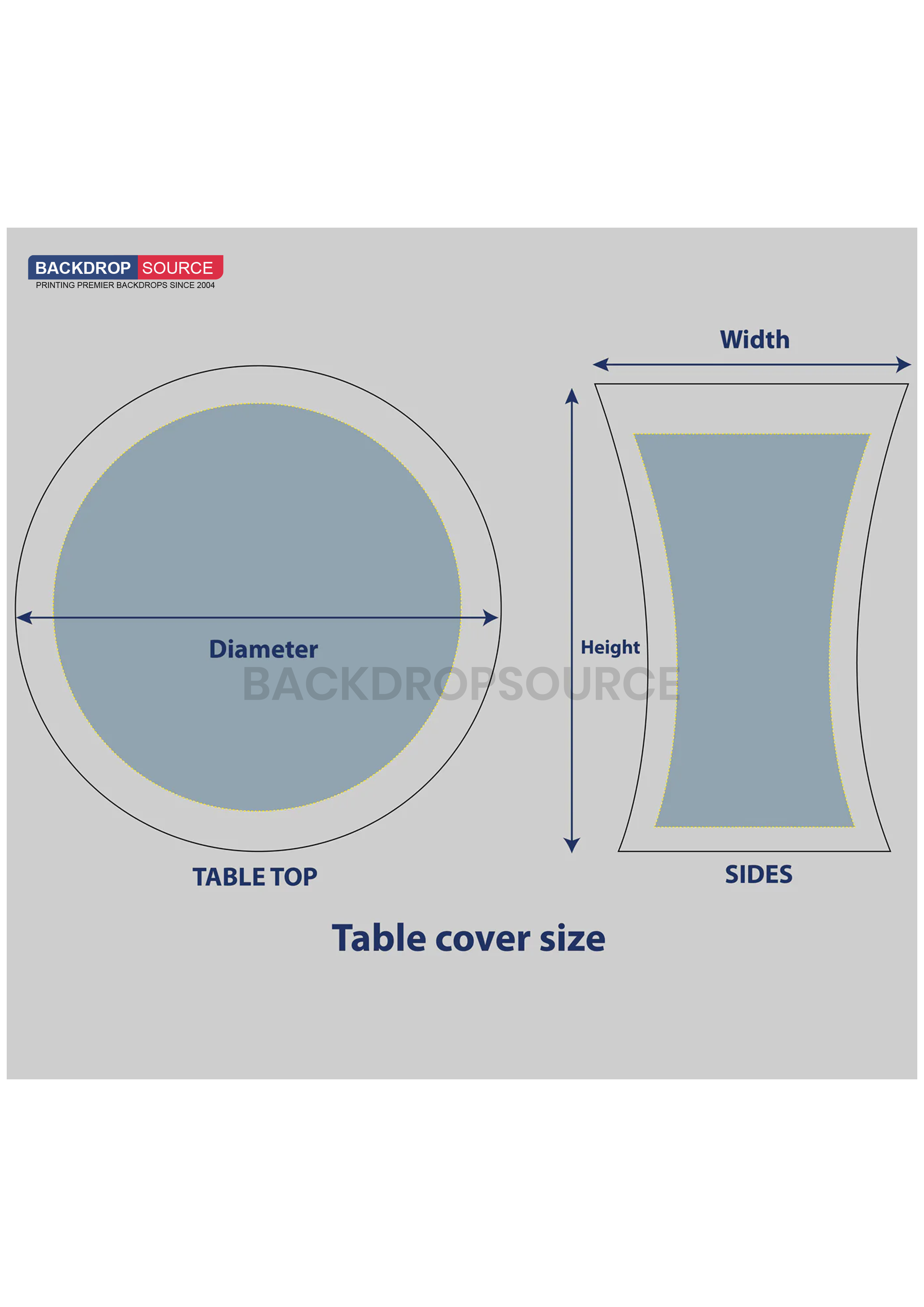 Ronde stretch tafelhoezen