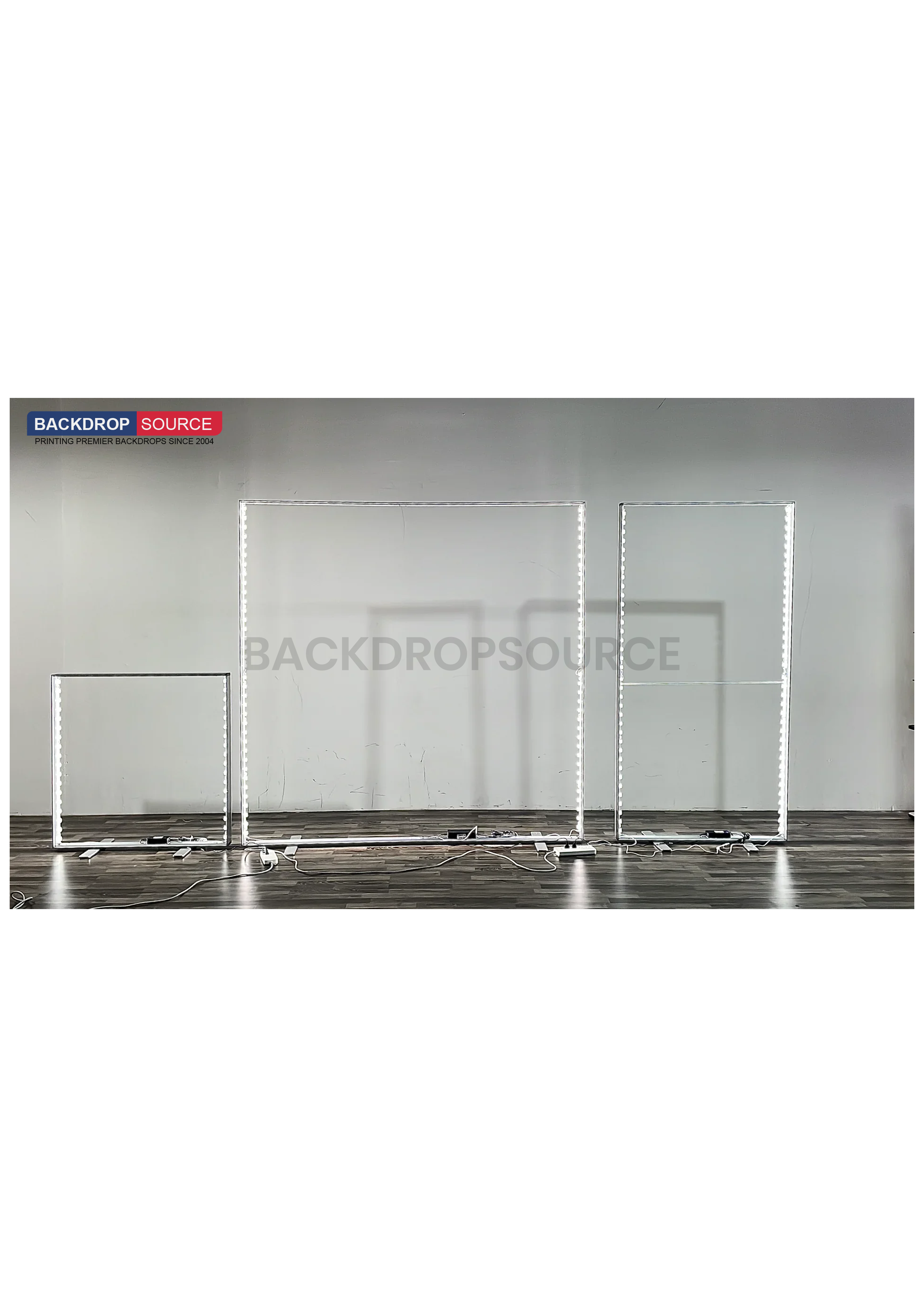 SEG Frameloze stoffen LED-lichtbakdisplay - 4 m B x 2,5 m H