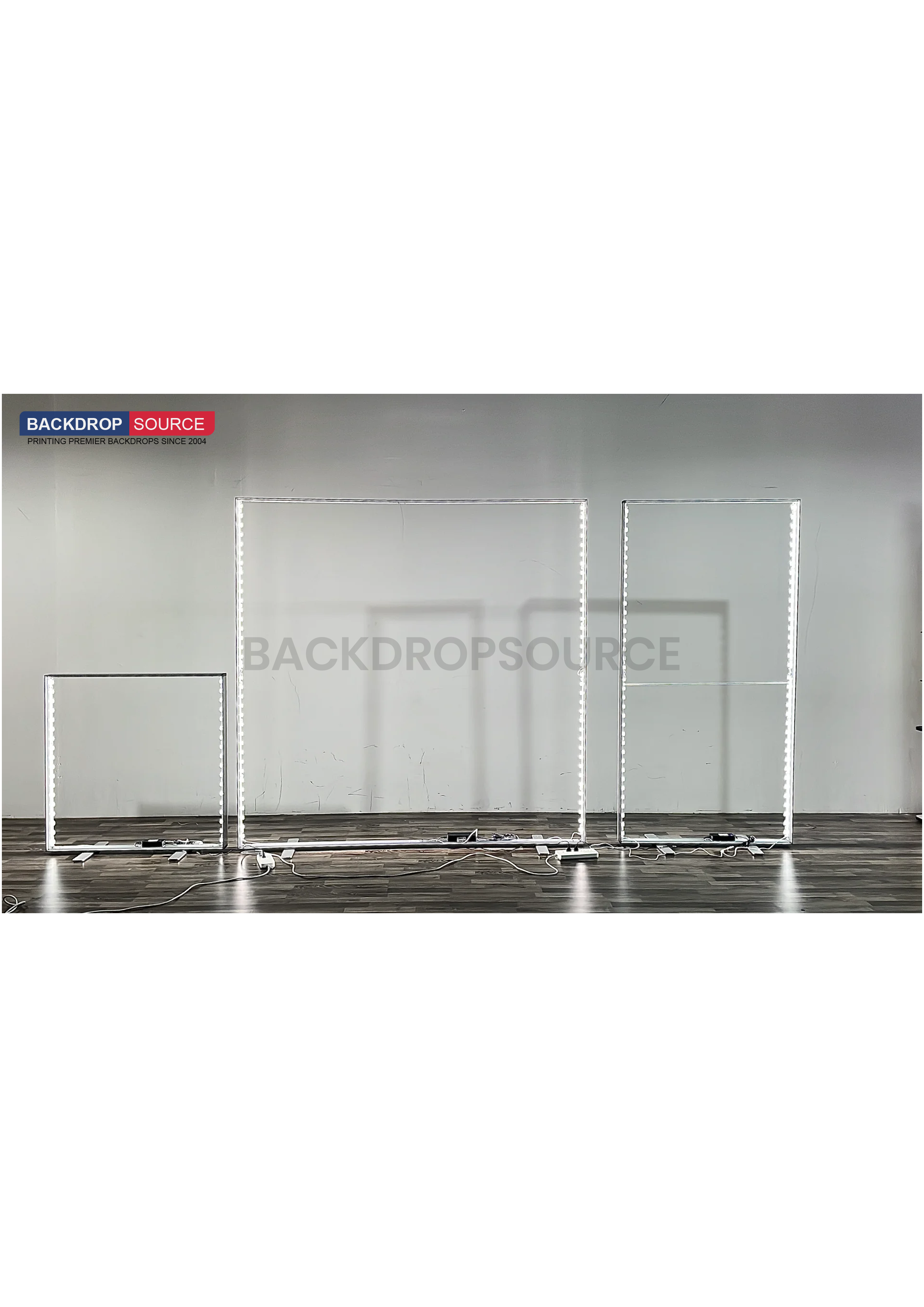 SEG Frameloze stoffen LED-lichtbakdisplay - 2,4 m B x 2,5 m H