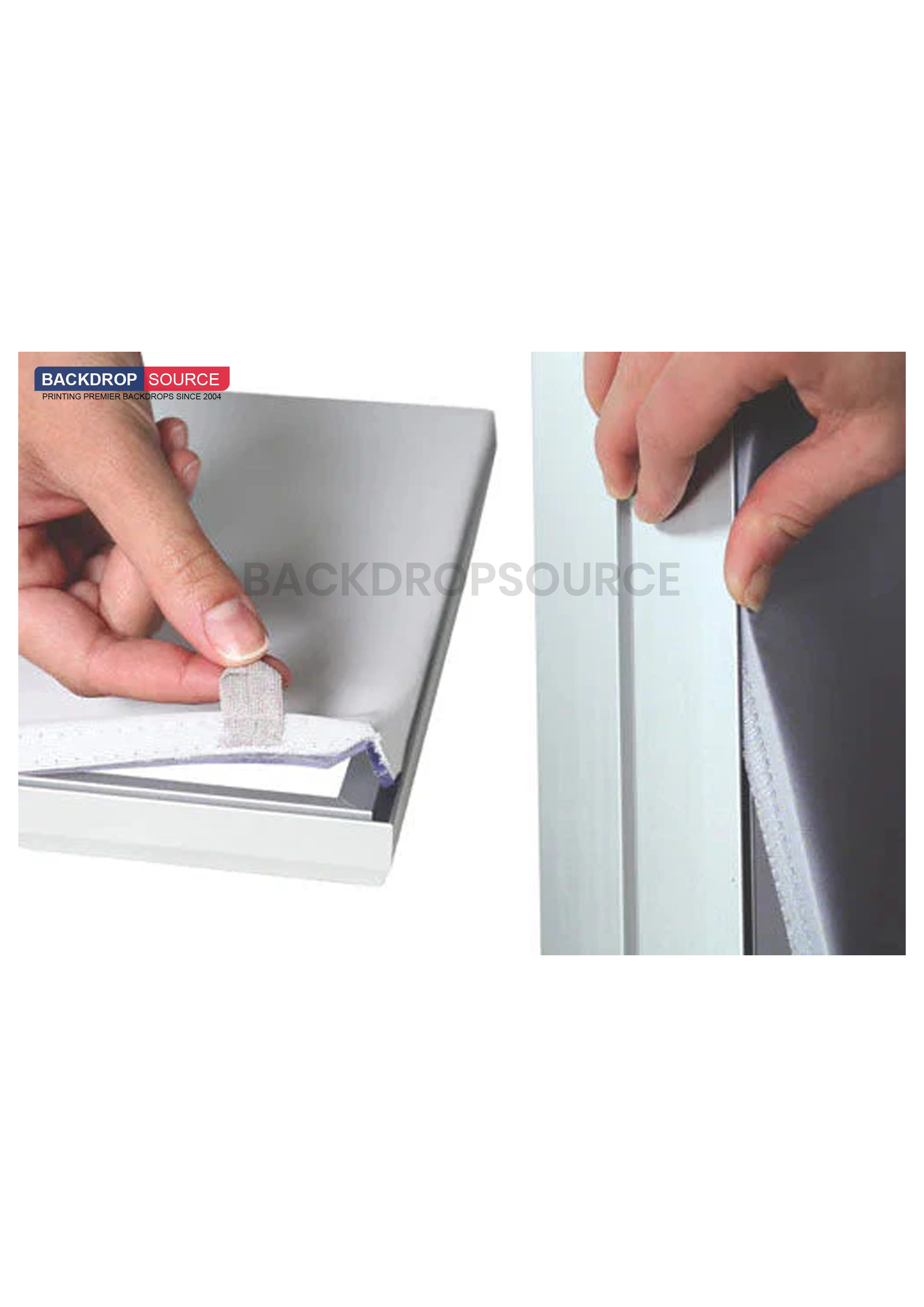 SEG Frameloze stoffen LED-lichtbakdisplay - 2,4 m B x 2,5 m H