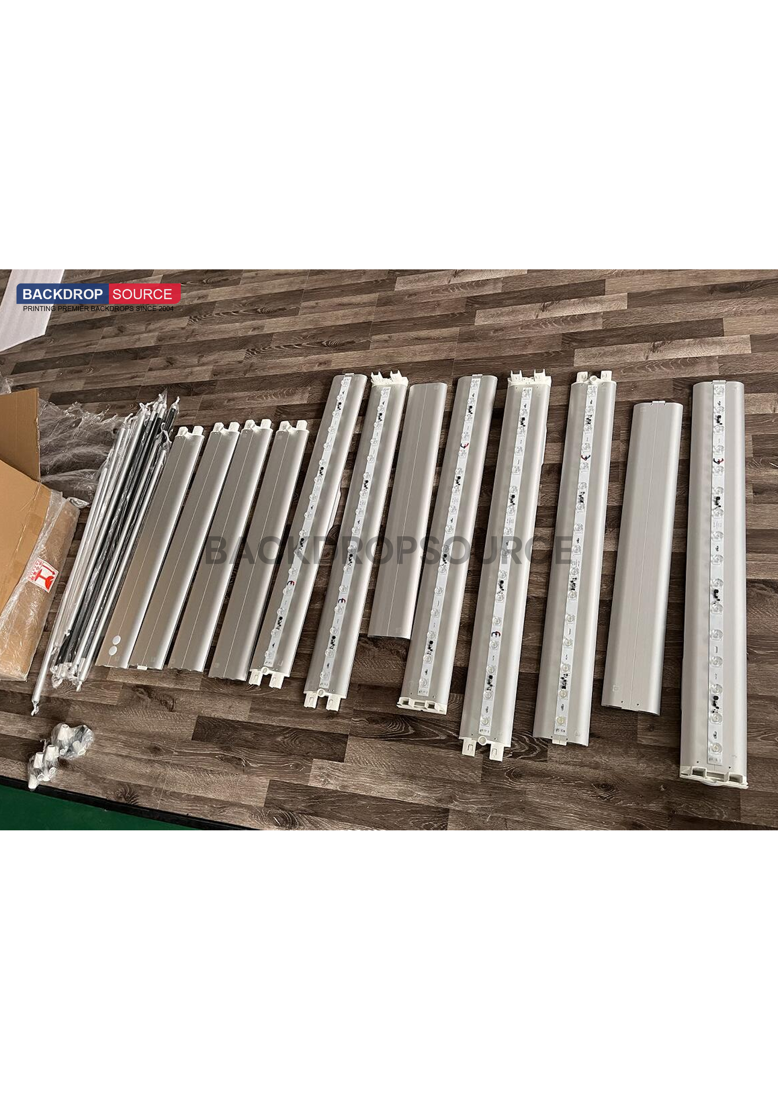 SEG Frameloze stoffen LED-lichtbakdisplay - 2,4 m B x 2,5 m H