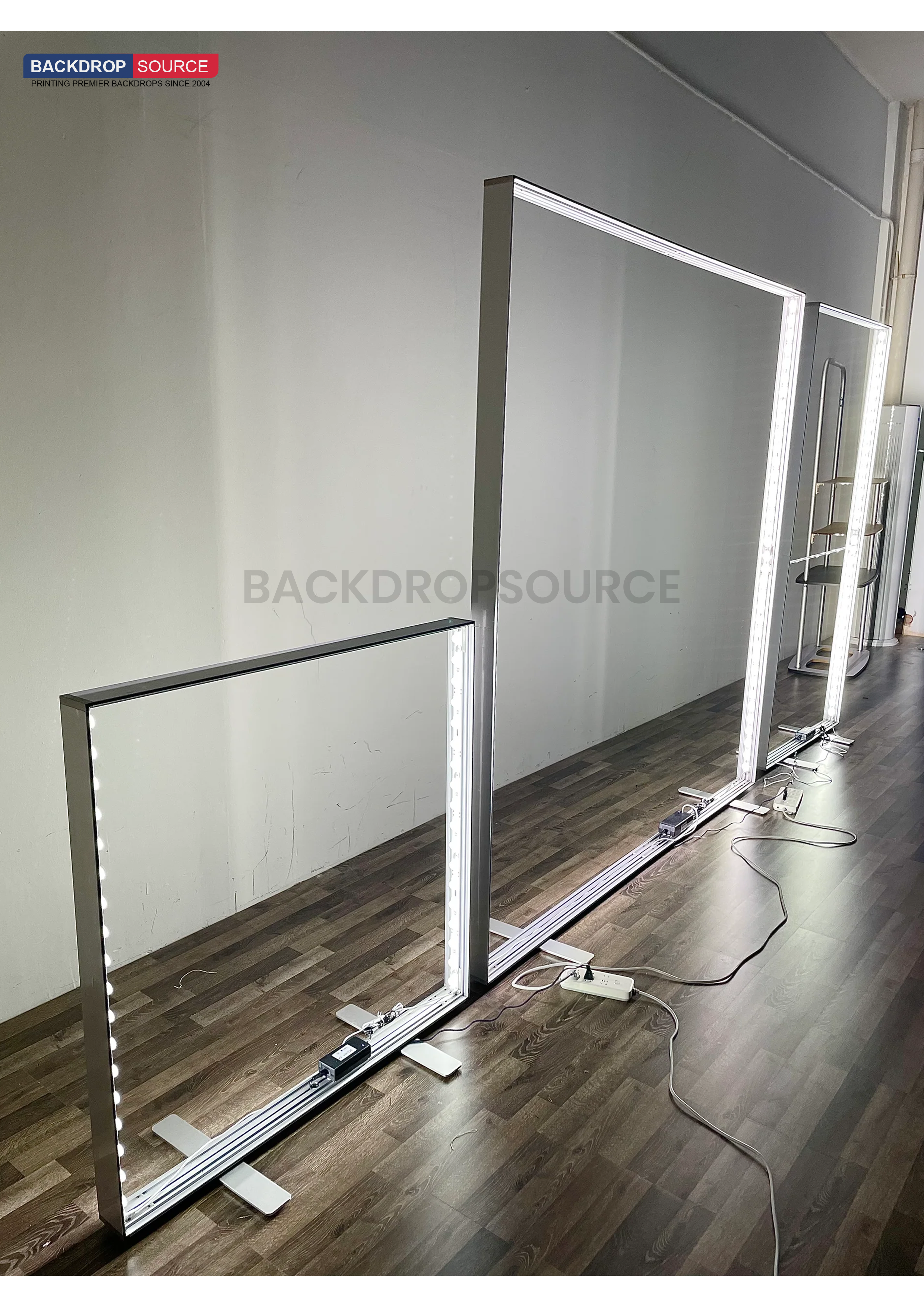 SEG Frameloze stoffen LED-lichtbakdisplay - 2,4 m B x 2,5 m H