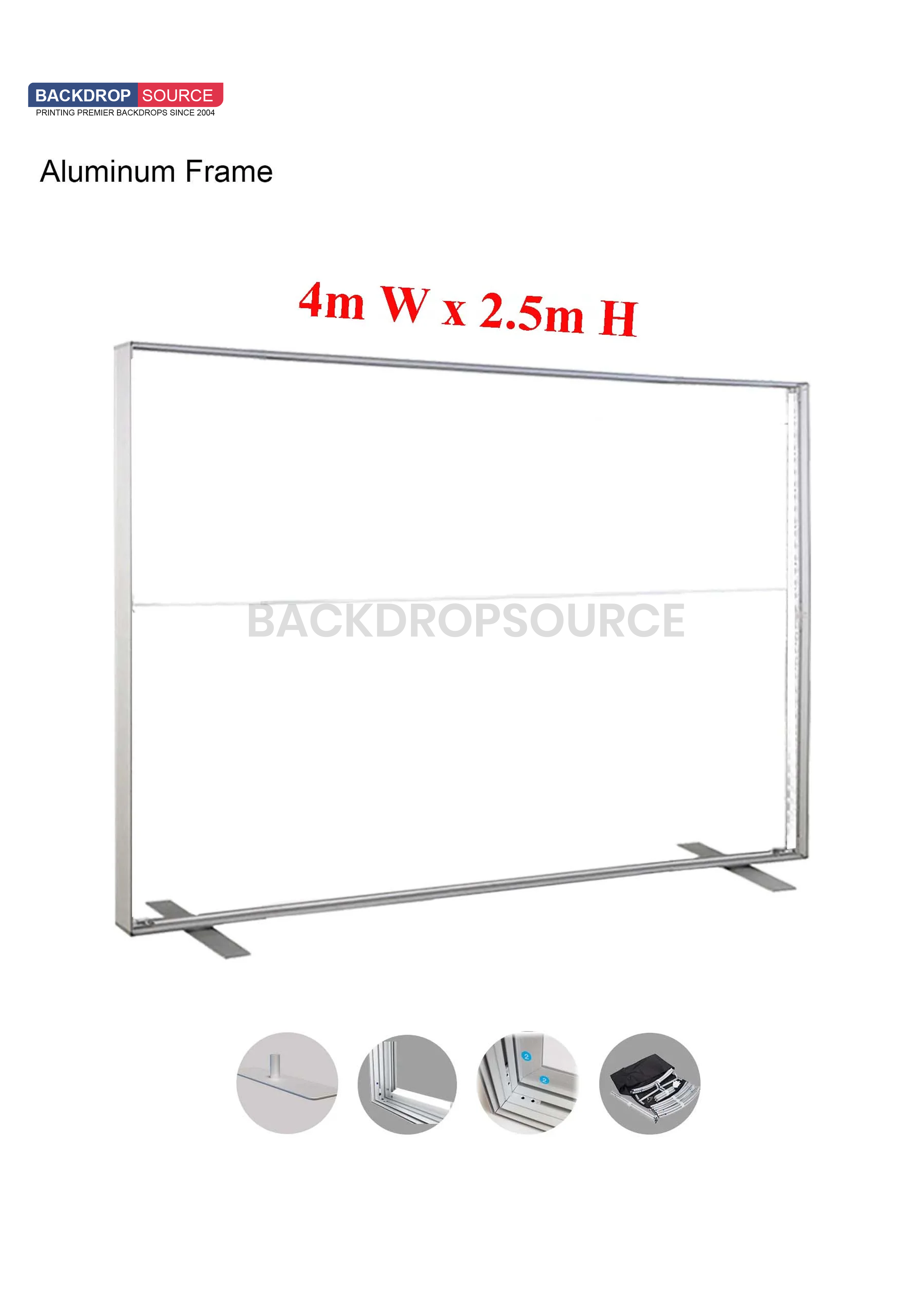 SEG Fabric Media Wall 4m x 2,5m