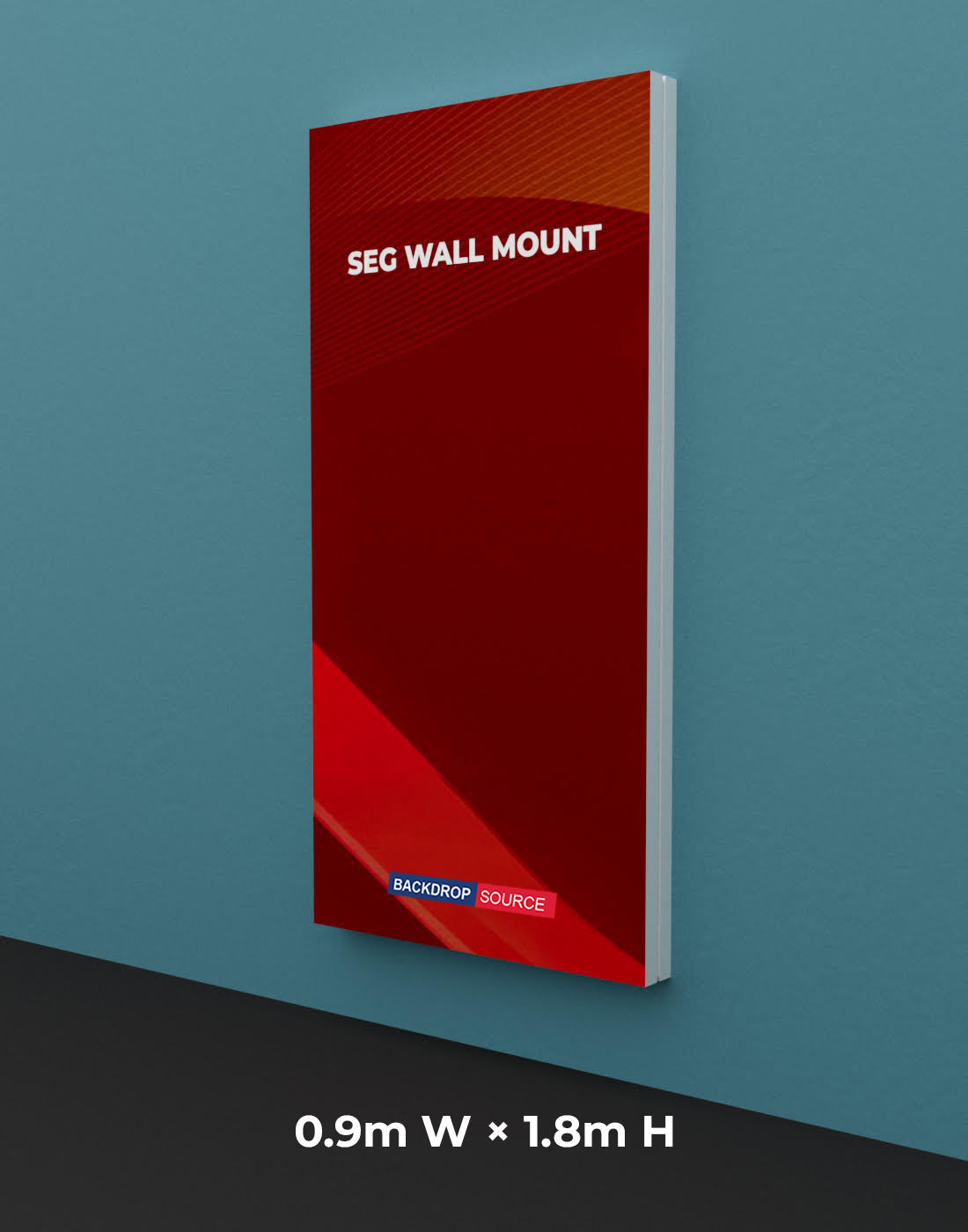 Wandgemonteerde SEG Fabric-display