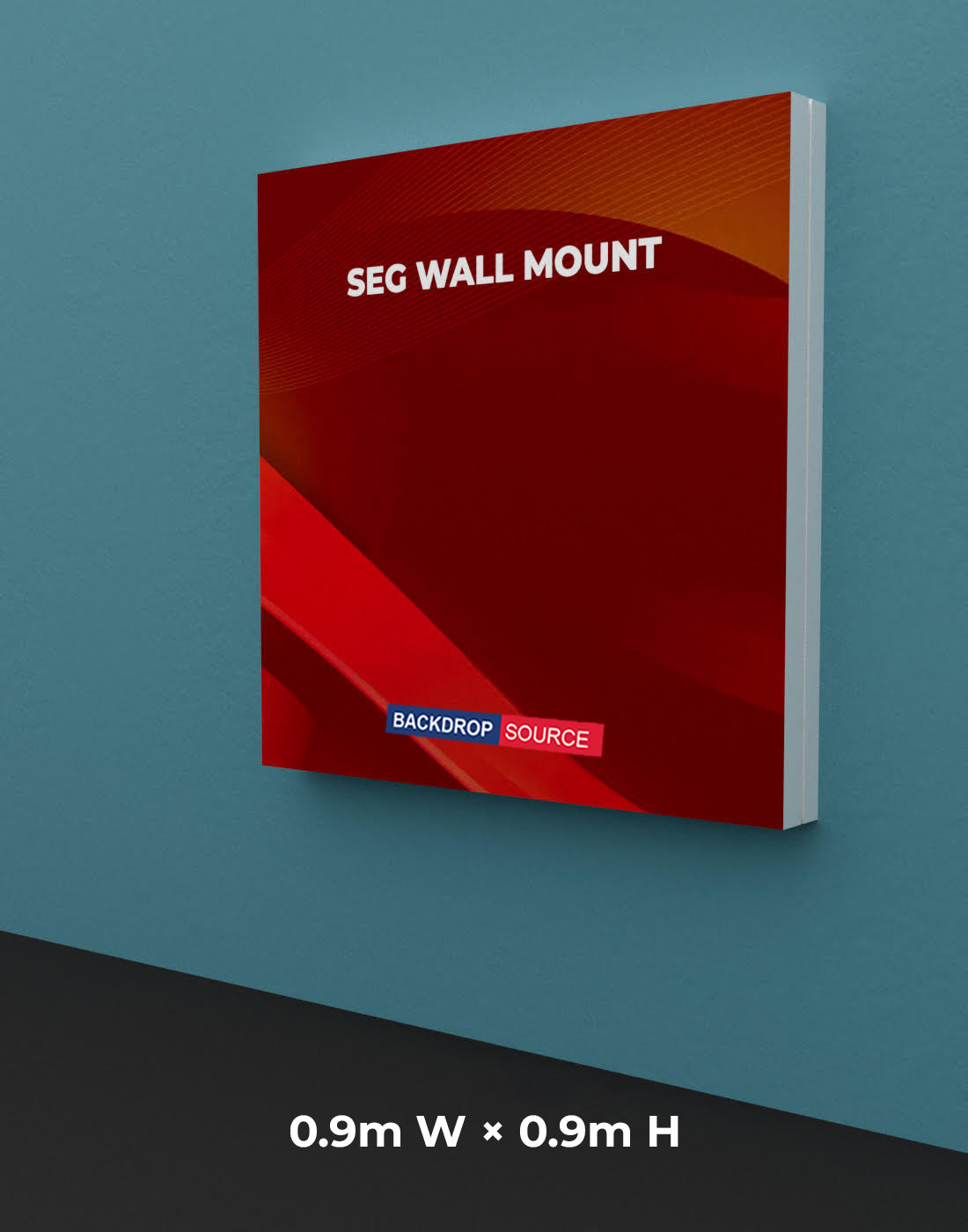 Wandgemonteerde SEG Fabric-display