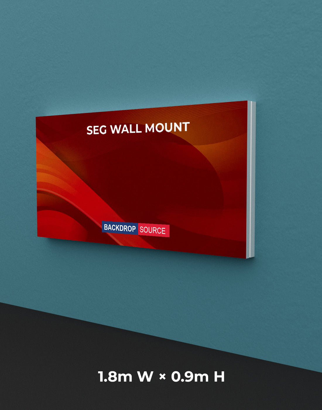 Wandgemonteerde SEG Fabric-display