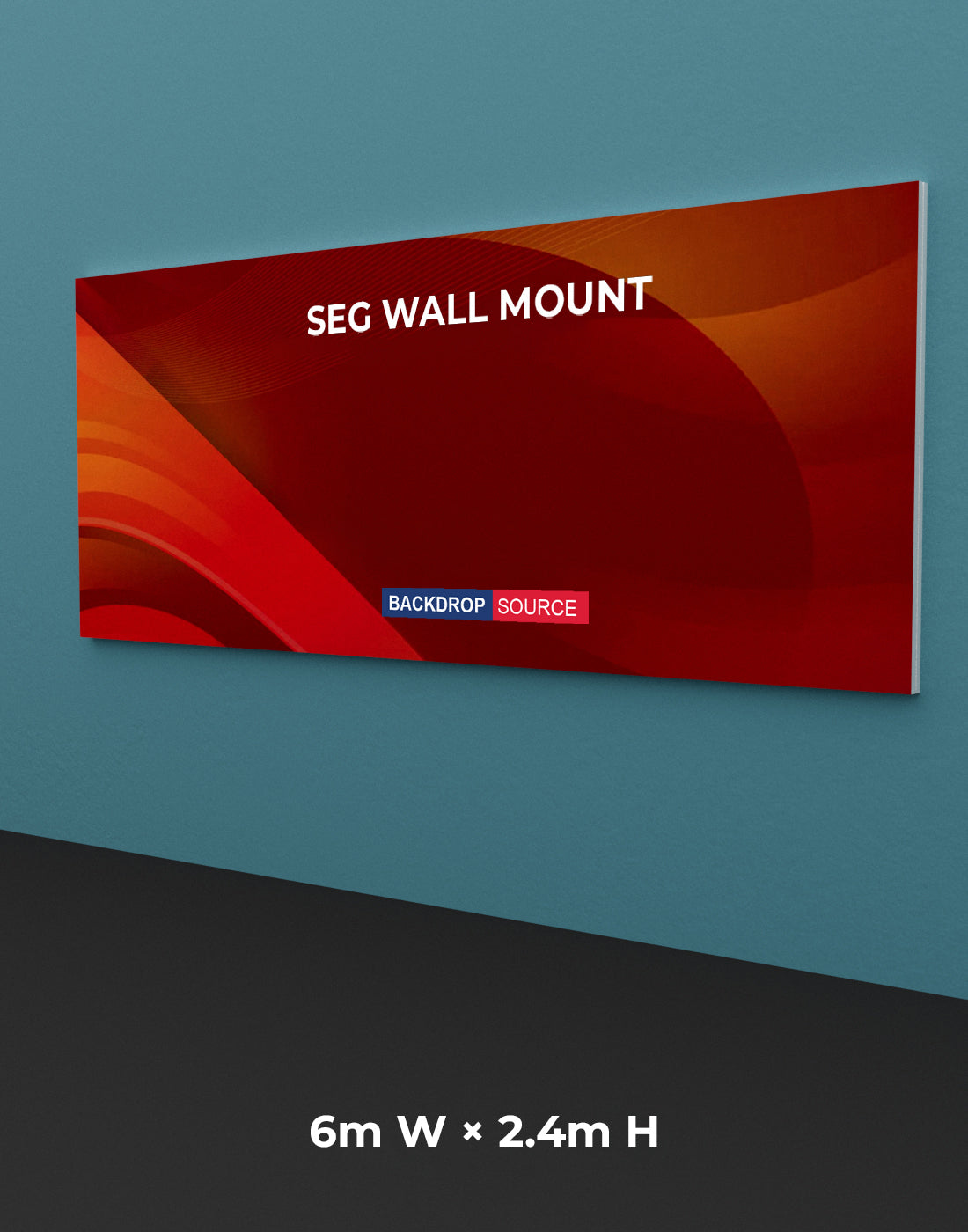 Wandgemonteerde SEG Fabric-display