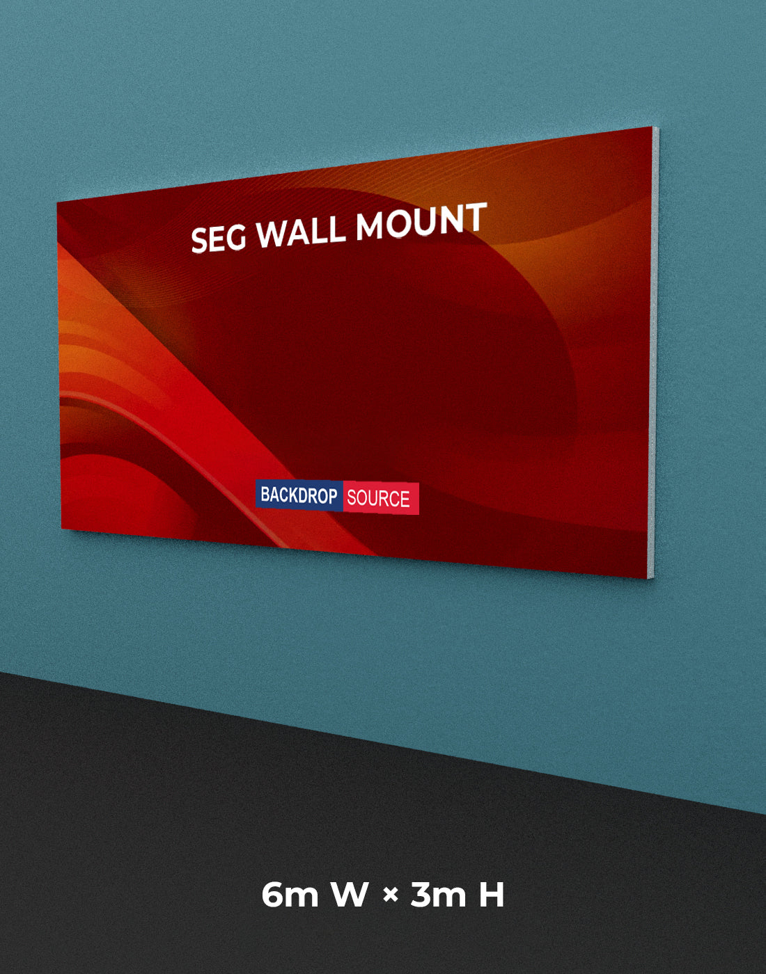 Wandgemonteerde SEG Fabric-display