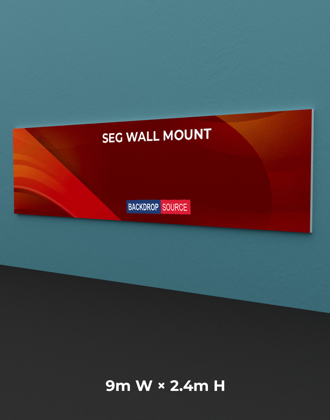 Wandgemonteerde SEG Fabric-display