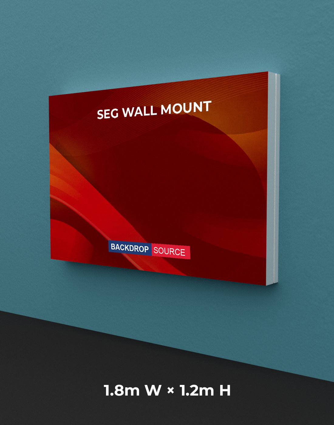 Wandgemonteerde SEG Fabric-display