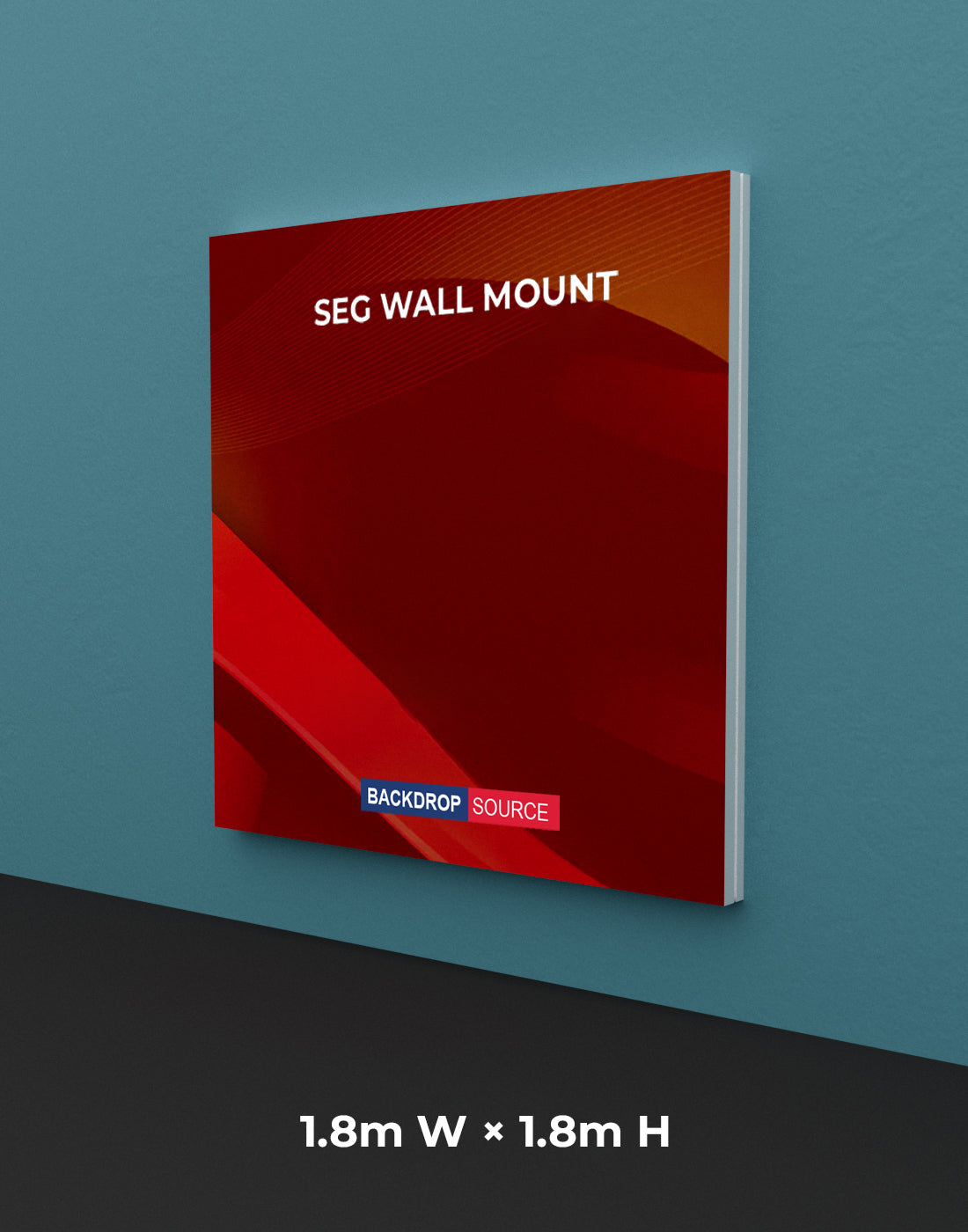 Wandgemonteerde SEG Fabric-display