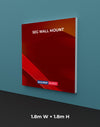 Wandgemonteerde SEG Fabric-display