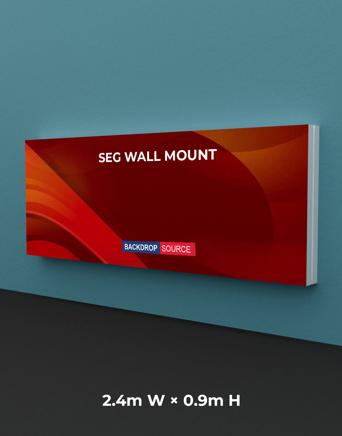 Wandgemonteerde SEG Fabric-display