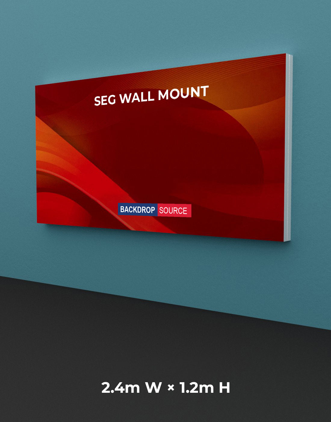 Wandgemonteerde SEG Fabric-display
