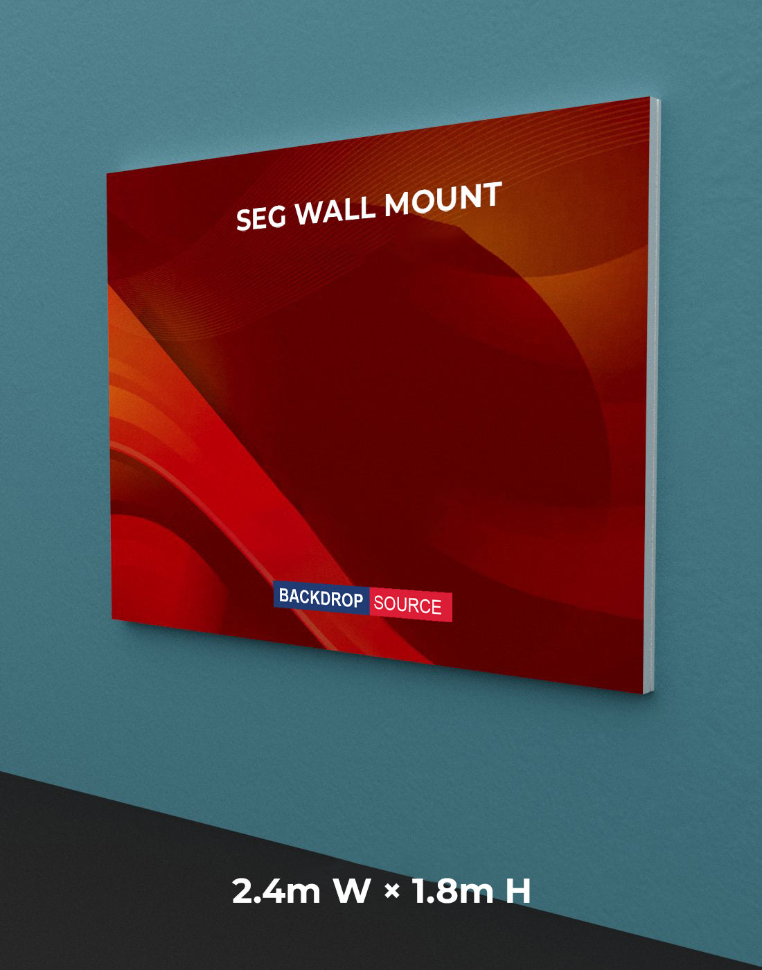 Wandgemonteerde SEG Fabric-display