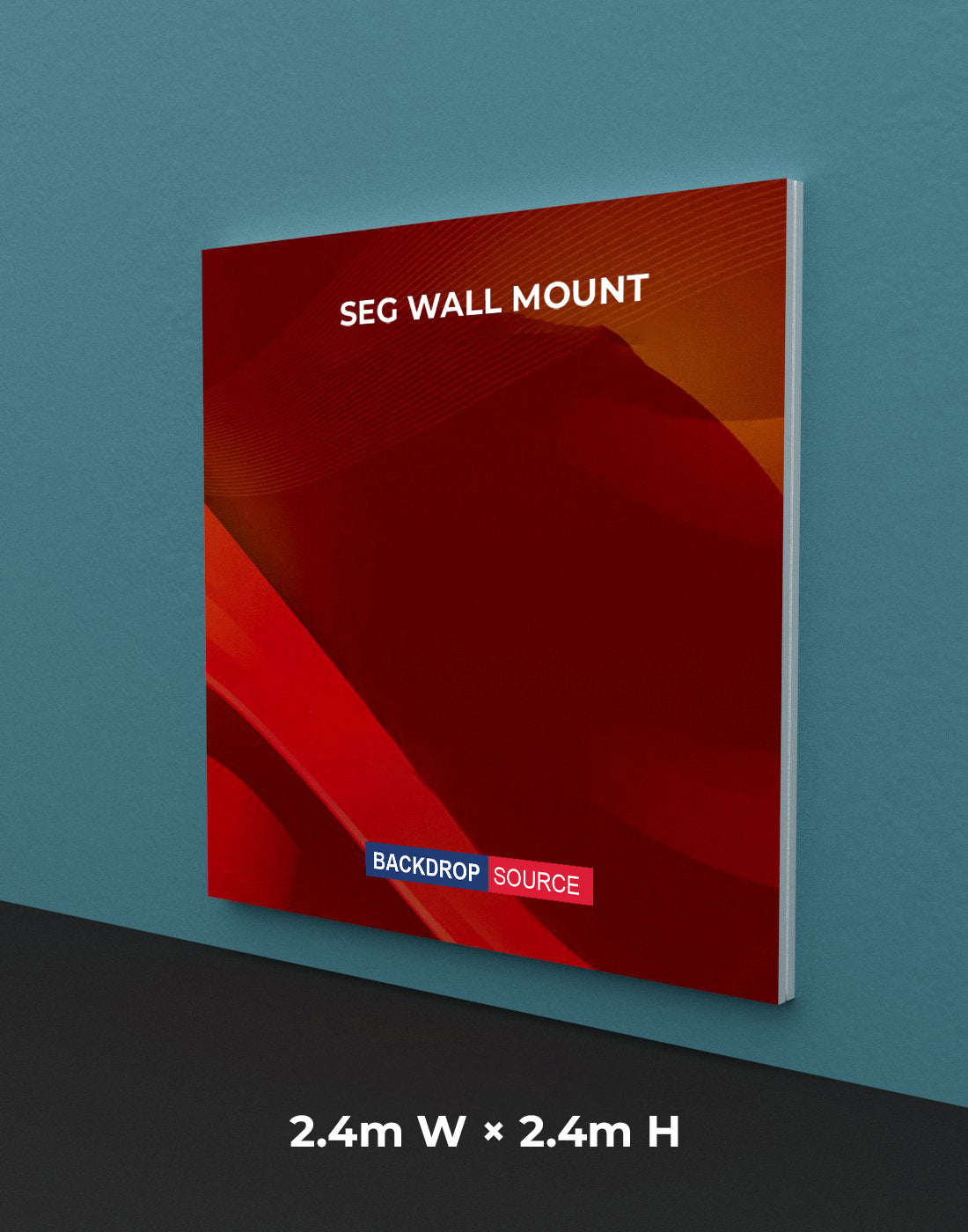 Wandgemonteerde SEG Fabric-display