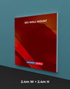 Wandgemonteerde SEG Fabric-display