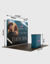 3m x 3m rechte Exhibit Pro 3-in-1 displaykit met Illume-verlichting