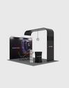 Modulaire L-boog TV-display tentoonstellingsset voor 3m brede stands