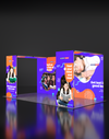 Opvouwbare SEG-tentoonstellingsdisplay met achtergrondverlichting - Model 13
