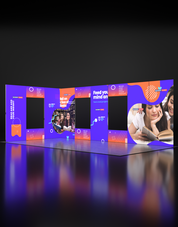 Opvouwbare SEG-tentoonstellingsdisplay met achtergrondverlichting - Model 19