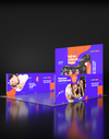 Opvouwbare SEG-tentoonstellingsdisplay met achtergrondverlichting - Model 3