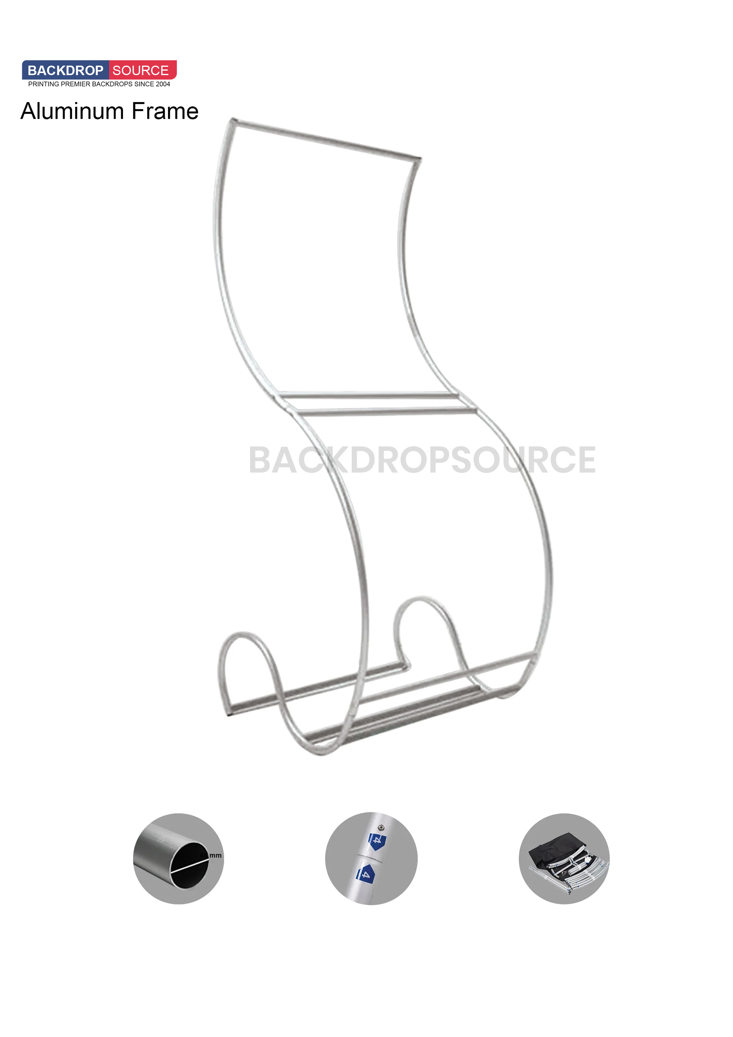 Slangenspanning Stoffen Display Stands